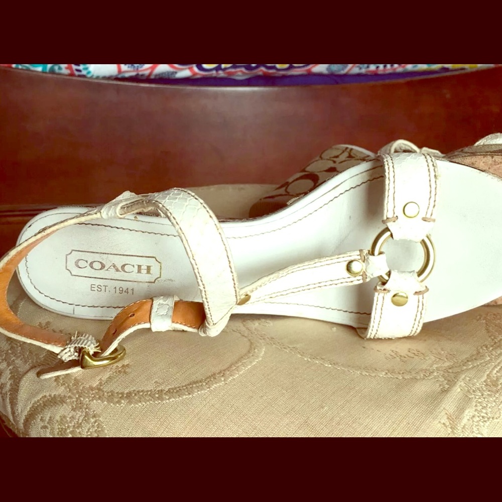 Coach wedge sandals